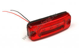 Габарит светодиодный 3-диодов (стекло красное)