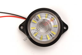 Указатель габаритов LED Белый 24V круглый D-55мм 10 диодов (Бегущий огонь) Указатель габаритов LED Белый 24V круглый D-55мм 10 диодов (Бегущий огонь)