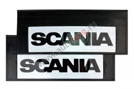 Брызговики светоотражающие узкие (резина) SCANIA комплект 660*270