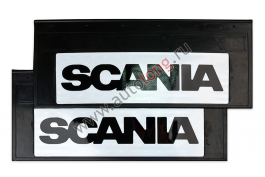 Брызговики светоотражающие узкие SCANIA (резина) комплект 660*270 Брызговики светоотражающие узкие SCANIA (резина) комплект 660*270