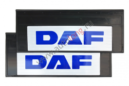 Брызговики светоотражающие узкие (резина) DAF (СИНИЕ) комплект 660х270