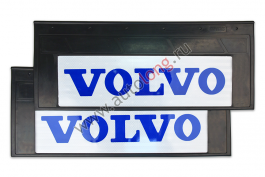Брызговики узкие светоотражающие на грузовики VOLVO (СИНИЕ) из резины (комплект) 670х270