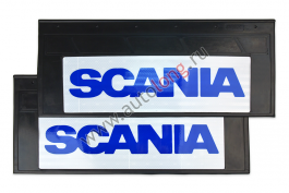 Брызговики светоотражающие узкие SCANIA (Синяя надпись) резина 660*270 (комплект) Брызговики светоотражающие узкие SCANIA (Синяя надпись) резина 660*270 (комплект)