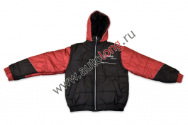 Куртка комбинированная с вышивкой PETERBILT (50, красные)