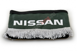 Ламбрекен лобового стекла и угол на грузовик NISSAN (польская ткань) Зеленый с серым Ламбрекен лобового стекла и угол на грузовик NISSAN (польская ткань) Зеленый с серым