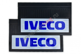 Брызговики задние светоотражающие (резина) IVECO (СИНИЕ) комплект