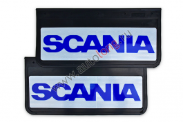 Брызговики передние светоотражающие (резина) SCANIA (СИНИЕ) комплект 520*250