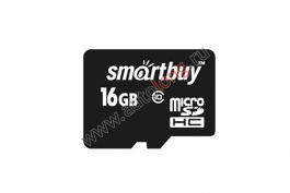 Карта памяти Micro SD 16Gb Smart Buy Class 10 без адаптера