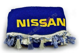 Ламбрекен лобового стекла и угол для грузовиков NISSAN Синий с синим Ламбрекен лобового стекла и угол для грузовиков NISSAN Синий с синим