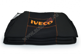 Чехлы на сиденья IVECO (2 ремня) Черные Чехлы на сиденья IVECO (2 ремня) Черные