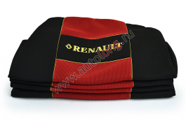 Чехол-сиденья RENAULT PREMIUM (2 ремня) Красный Чехол-сиденья RENAULT PREMIUM (2 ремня) Красный