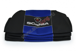 Чехол-сиденья SCANIA 4 серия (2 ремня) Синий Чехол-сиденья SCANIA 4 серия (2 ремня) Синий