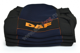 Чехол-сиденья DAF XF105 (Super Space Cab) (2 ремня) Синий Чехол-сиденья DAF XF105 (Super Space Cab) (2 ремня) Синий