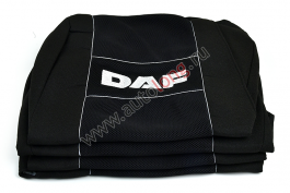 Чехол-сиденья DAF XF105 (новый с 2012) (2 ремня, 2 высоких) Черный