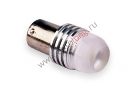 Лампа большой цоколь 1 диод 24 V (линза, 2-х контактная) Белый Лампа большой цоколь 1 диод 24 V (линза, 2-х контактная) Белый