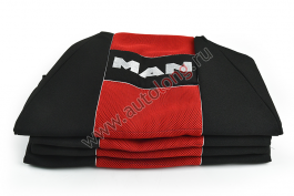 Чехол-сиденья MAN TGX (1 ремень) Красный