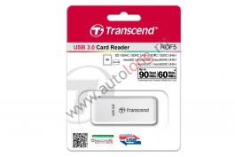 Устройство чтения/записи флеш карт (картридер) Transcend (SD/microSD) USB 3.0, белый Устройство чтения/записи флеш карт (картридер) Transcend (SD/microSD) USB 3.0, белый