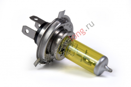Галогеновая лампочка автомобильная 24В H4 70/75W YELLOW (Желтая) Галогеновая лампочка автомобильная 24В H4 70/75W YELLOW (Желтая)
