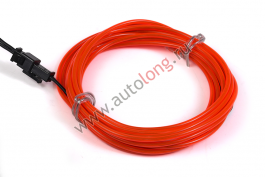 Струна гибкая (НЕОН Красная) 12V с датчиком звука 3м Струна гибкая (НЕОН Красная) 12V с датчиком звука 3м