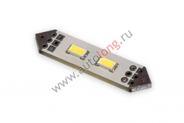 Лампа 2 диода 24 V (салон) плоские Лампа 2 диода 24 V (салон) плоские
