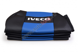 Чехол-сиденья ЭКО КОЖА (синий) IVECO (2 ремня) Чехол-сиденья ЭКО КОЖА (синий) IVECO (2 ремня)