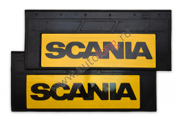 Брызговики узкие светоотражающие (из резины) SCANIA (Желтая основа) Брызговики узкие светоотражающие (из резины) SCANIA (Желтая основа)