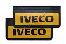 Брызговики передние светоотражающие (из резины) IVECO (Желтая основа) 520х250 Брызговики передние светоотражающие (из резины) IVECO (Желтая основа) 520х250