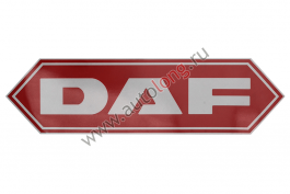 Наклейка светоотражающая DAF ромб, Красный