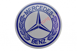 Наклейка светоотражающая MERCEDES круг, Синий Наклейка светоотражающая MERCEDES круг, Синий