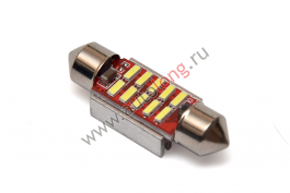 Лампа диодная FT-10SMD (в салон авто) 36мм 12-24V Лампа диодная FT-10SMD (в салон авто) 36мм 12-24V