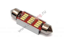 Лампа диодная FT-12SMD (в салон авто) 41мм 12-24V Лампа диодная FT-12SMD (в салон авто) 41мм 12-24V