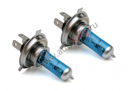 Галогеновая лампа 24В H4 75/70W p43t White Laser 50% StarLight Галогеновая лампа 24В H4 75/70W p43t White Laser 50% StarLight