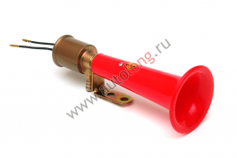 Сигнал 1 рожковый Красный пластик 24v Сигнал 1 рожковый Красный пластик 24v