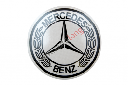 Наклейка светоотражающая MERCEDES круг, Черный Наклейка светоотражающая MERCEDES круг, Черный