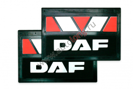 Брызговики DAF Красно-белые, комплект 600*400 Брызговики DAF Красно-белые, комплект 600*400