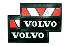 Брызговики для грузовиков VOLVO (Красно-белые) комплект 600х400 Брызговики для грузовиков VOLVO (Красно-белые) комплект 600х400