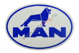 Наклейка светоотражающая MAN синяя Наклейка светоотражающая MAN синяя
