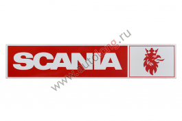 Наклейка светоотражающая SCANIA эмблема, Правый, Полоски, Красный Наклейка светоотражающая SCANIA эмблема, Правый, Полоски, Красный