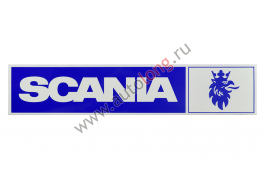 Наклейка светоотражающая SCANIA эмблема, Правый, Полоски, Синий Наклейка светоотражающая SCANIA эмблема, Правый, Полоски, Синий