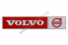 Наклейка светоотражающая VOLVO эмблема, Правый, Полоски, Красный (407*86mm)